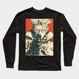 Legendary Gunslinger: Space Western Anime-Manga Adventure Long Sleeve T-Shirt